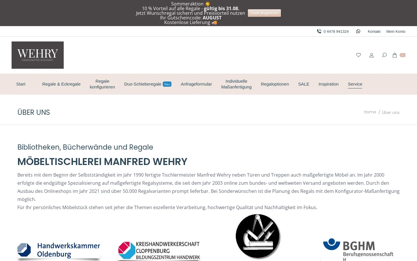 Über die Möbeltischlerei Wehry